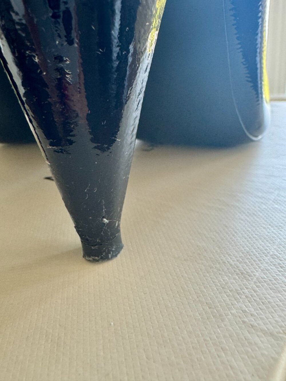MARC FISHER Hesla Black Patent Leather Cone Heel Pump - Picture 12 of 12